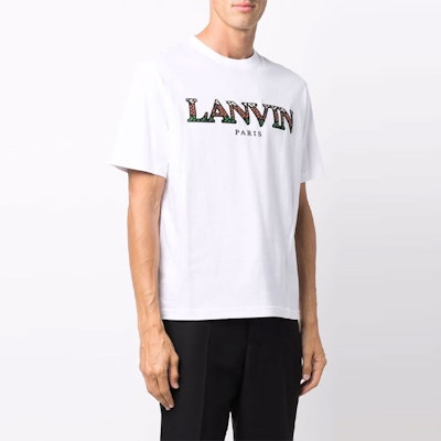Camiseta Blanca de Cuello Redondo con Logo Lanvin FW21. RM-TS0002J121-H2101 Purchase Camiseta Blanca de Cuello Redondo con Logo Lanvin FW21. RM-TS0002J121-H2101