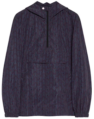 Lanvin FW21 Maze Print Half-Zip Pullover Hooded Jacket Blue RM-JA0138-4995-A21 Buy Lanvin FW21 Maze Print Half-Zip Pullover Hooded Jacket Blue RM-JA0138-4995-A21