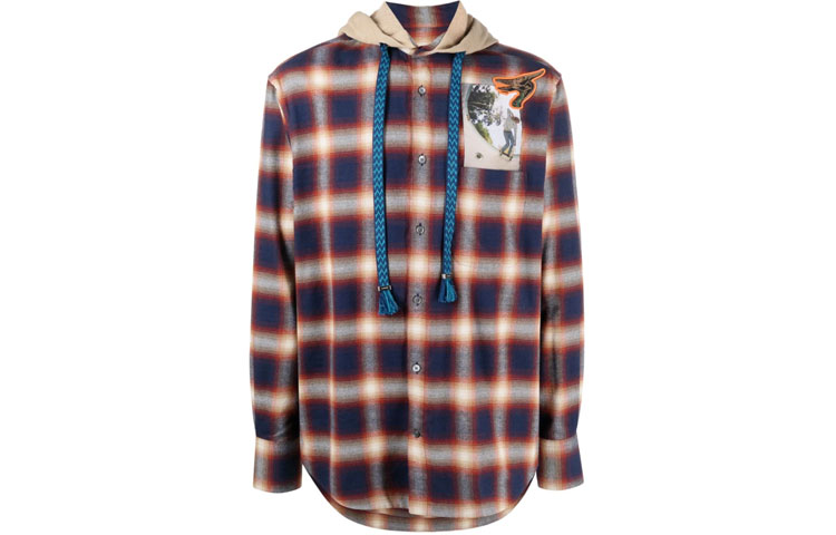 Order Camisa Roja con Capucha y Mangas Largas Lanvin FW21 Protección Solar Hombre. RM-SI0054-5156-H2129-90