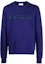 Buy Sudadera Azul Lanvin FW22 con Logo Bordado y Cuello Redondo. RMSS0001J209H22214