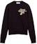 Order Lanvin FW22 Sweatshirt Hitam Bordir Grafik Pullover. RM-SS0001-J005-A22