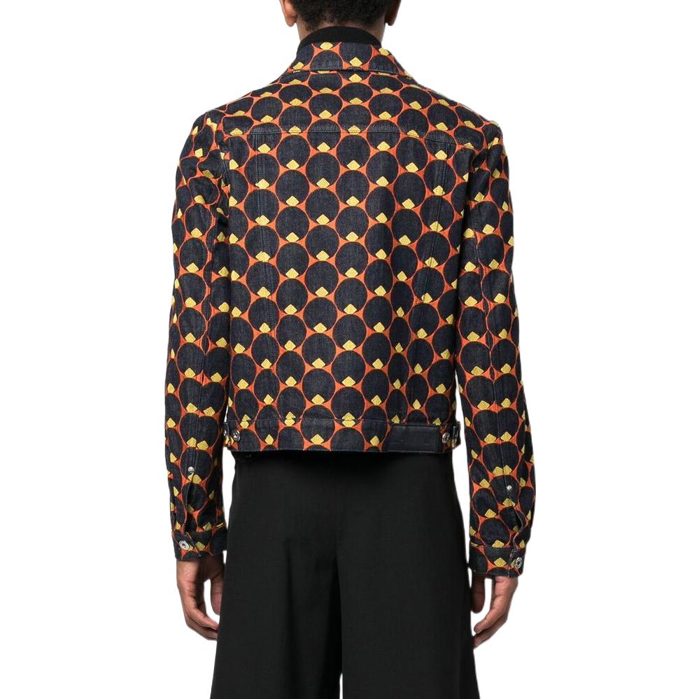 Shop Chaqueta Lanvin FW22 de Patrón Multicolor con Botón Simple. RM-JA0003-D053-H222990