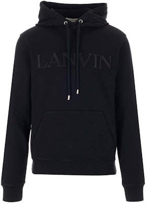 Sudadera Negra Lanvin FW22 con Logo Bordado Colección Otoño. RM-HO0010J2-10A2-210 Order Sudadera Negra Lanvin FW22 con Logo Bordado Colección Otoño. RM-HO0010J2-10A2-210