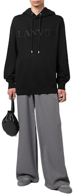 Sudadera Negra Lanvin FW22 con Logo Bordado Colección Otoño. RM-HO0010J2-10A2-210 Shop Sudadera Negra Lanvin FW22 con Logo Bordado Colección Otoño. RM-HO0010J2-10A2-210