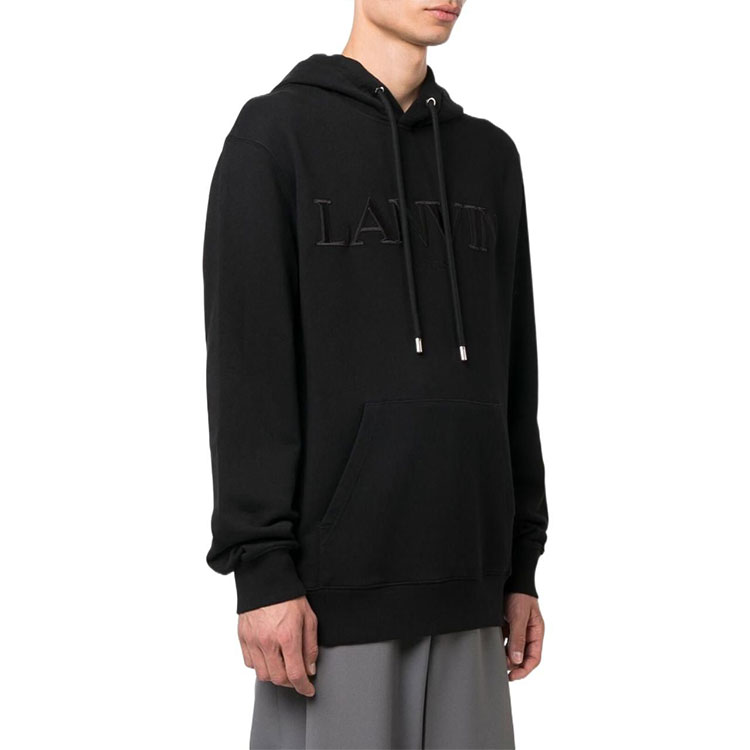 Purchase Sudadera Negra Lanvin FW22 con Logo Bordado Colección Otoño. RM-HO0010J2-10A2-210
