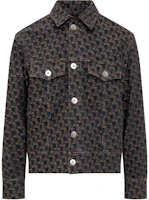 Lanvin FW22 Brown Pattern Full-Print Button-Up Jacket for Men RM-JA0135-D046-A22081 Lanvin FW22 Brown Pattern Full-Print Button-Up Jacket for Men RM-JA0135-D046-A22081