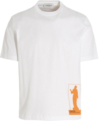 Camiseta Lanvin FW22 Cuello Redondo Manga Corta Estampada Blanca RM-TS0005-J002-P2301 Buy Camiseta Lanvin FW22 Cuello Redondo Manga Corta Estampada Blanca RM-TS0005-J002-P2301