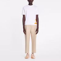 Lookbook Lanvin FW22 白色印花短袖圓領T恤 RM-TS0005-J002-P2301