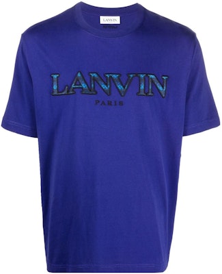 Lanvin FW22 Kaos Crewneck Logo Bordir Biru RM-TS0005-J207-H22214 Buy Lanvin FW22 Kaos Crewneck Logo Bordir Biru RM-TS0005-J207-H22214