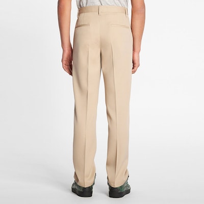 Lanvin FW22 Pantalones Casuales Rectos de Tiro Alto Beige Claro. RM-TR0280-4885-A22 Shop Lanvin FW22 Pantalones Casuales Rectos de Tiro Alto Beige Claro. RM-TR0280-4885-A22