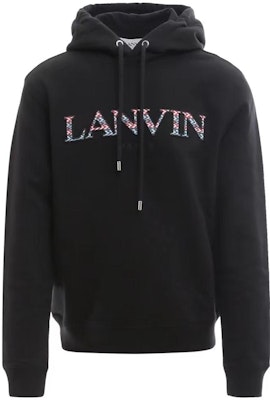 Lanvin Hoodie Hitam FW22 Logo Bordir Drawstring RM-HO00-10J20-910 Buy Lanvin Hoodie Hitam FW22 Logo Bordir Drawstring RM-HO00-10J20-910