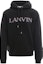 Buy Lanvin Hoodie Hitam FW22 Logo Bordir Drawstring RM-HO00-10J20-910