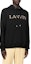Details for Lanvin Hoodie Hitam FW22 Logo Bordir Drawstring RM-HO00-10J20-910