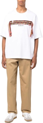 Lanvin FW22 Kaos Crewneck Logo Bordir Aksen Knit RM-TS0009-J198-A22-01 Lookbook Lanvin FW22 Kaos Crewneck Logo Bordir Aksen Knit RM-TS0009-J198-A22-01