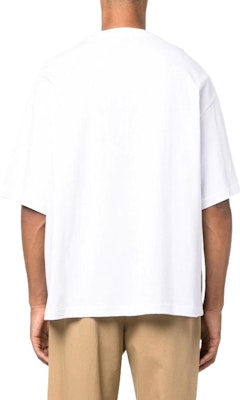 Lanvin FW22 Kaos Crewneck Logo Bordir Aksen Knit RM-TS0009-J198-A22-01 Shop Lanvin FW22 Kaos Crewneck Logo Bordir Aksen Knit RM-TS0009-J198-A22-01