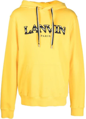Lanvin FW22 Logo Print Pullover Hoodie Yellow () RMHO0010J209H22814 Buy Lanvin FW22 Logo Print Pullover Hoodie Yellow () RMHO0010J209H22814