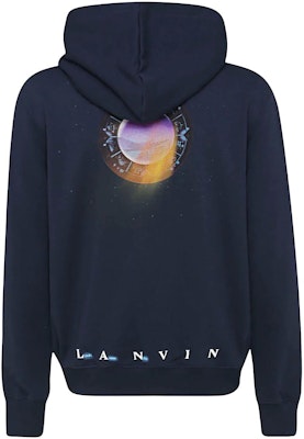 Sudadera con Capucha Estampada Lanvin FW22 Azul. RMHO0010J210241 Lookbook Sudadera con Capucha Estampada Lanvin FW22 Azul. RMHO0010J210241