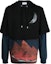 Buy Lanvin FW22 Pyramid Print Layered Pullover Sweatshirt Men’s Black RMHO0005J040H22