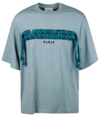 Camiseta Lanvin FW22 Logo Sólido con Flecos Hombre Verde Claro. RMTS0009J198A2217-GN Order Camiseta Lanvin FW22 Logo Sólido con Flecos Hombre Verde Claro. RMTS0009J198A2217-GN