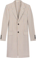 Lanvin FW22 Striped Notch-Lapel Single-Breasted Coat Men Multicolor RM-CO0078-4354E-20662 Lanvin FW22 Striped Notch-Lapel Single-Breasted Coat Men Multicolor RM-CO0078-4354E-20662