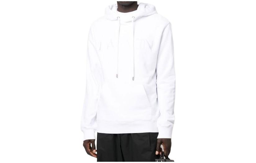 Order Sudadera con capucha blanca Lanvin FW22 bordada en algodón de manga larga. RMHO0010J210A2201