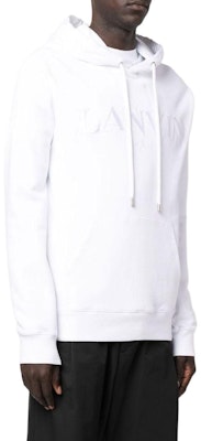 Sudadera con capucha blanca Lanvin FW22 bordada en algodón de manga larga. RMHO0010J210A2201 Purchase Sudadera con capucha blanca Lanvin FW22 bordada en algodón de manga larga. RMHO0010J210A2201