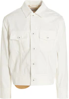 Lanvin FW22 White Single-Breasted Jacket with Back Logo for Men RM-JA0235-D001-01 Lanvin FW22 White Single-Breasted Jacket with Back Logo for Men RM-JA0235-D001-01