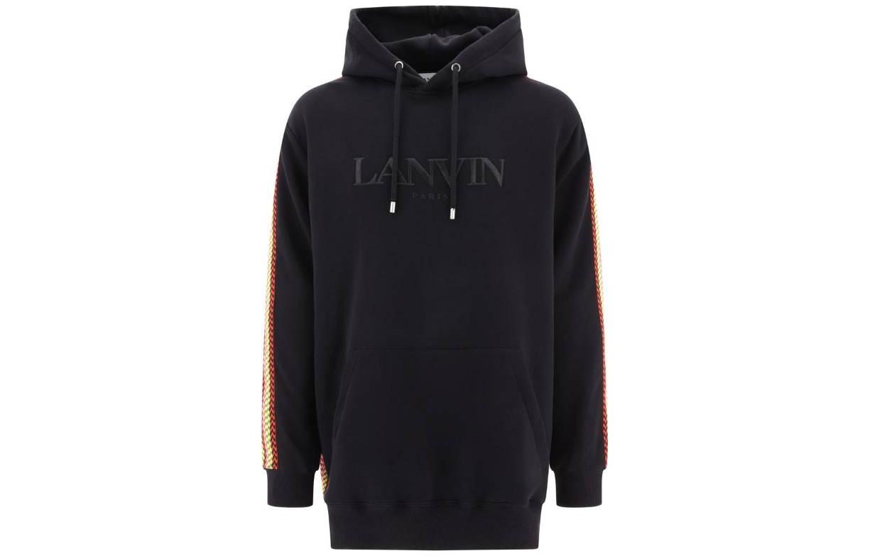 Order Lanvin FW23 黑色連帽衫 印花標誌設計 RW-HO0009-J212-H2310