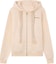 Buy Lanvin FW23 奶油色字母印花拉鍊連帽衫 男女適用 RM-HO0006-XXXX-A23