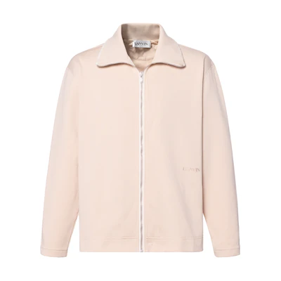 Lanvin FW23 Zip-Up Tracksuit Top Fitted Long Sleeve Jacket Khaki RM-HO0020-5583-A23081