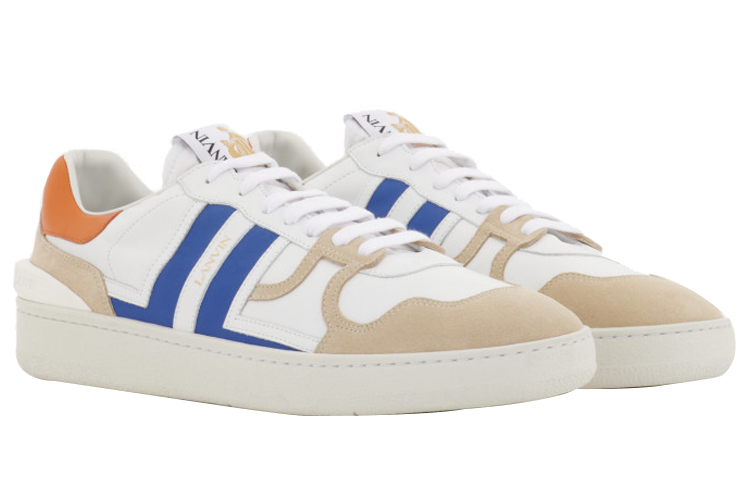 Lanvin Glen Low-Top Sneakers 'Blue Calfskin' 圖 3