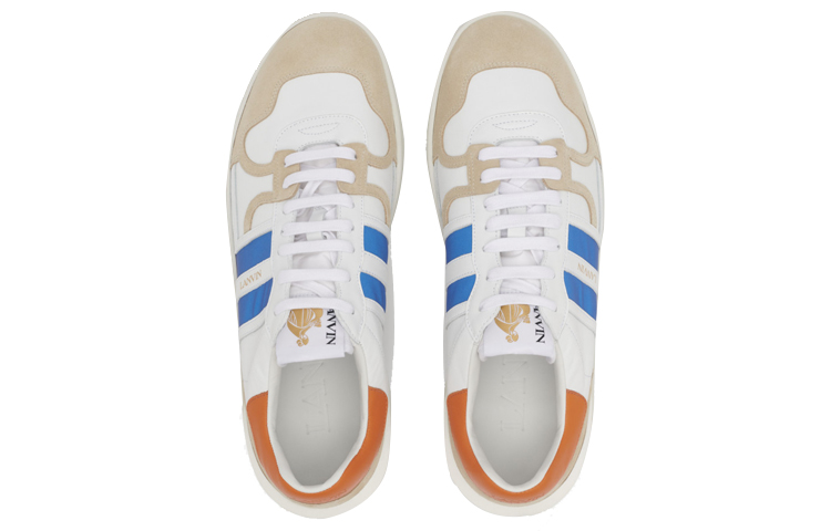 Lanvin Glen Low-Top Sneakers 'Blue Calfskin' 圖 4