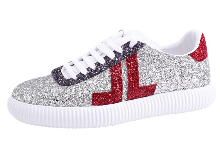 Lanvin Glen Sneaker 'Silver Red'