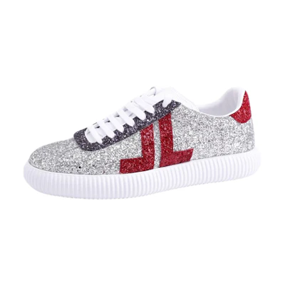 Lanvin Glen Sneaker 'Silver Red'