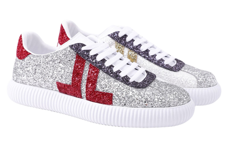 Lanvin Glen Sneaker 'Silver Red' 圖 2