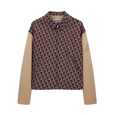 Lanvin Graphic Print Patchwork Jacket - Bright Red RM-OU0021-5190-P22