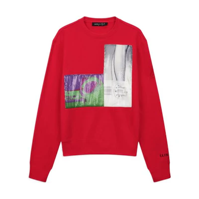 Lanvin Graphic Print Red Crewneck Pullover Sweatshirt RM-SS0001-J131-H21