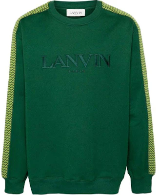 Lanvin Green Logo Embroidered Crewneck Sweatshirt RMSS0004J212P24 Buy Lanvin Green Logo Embroidered Crewneck Sweatshirt RMSS0004J212P24