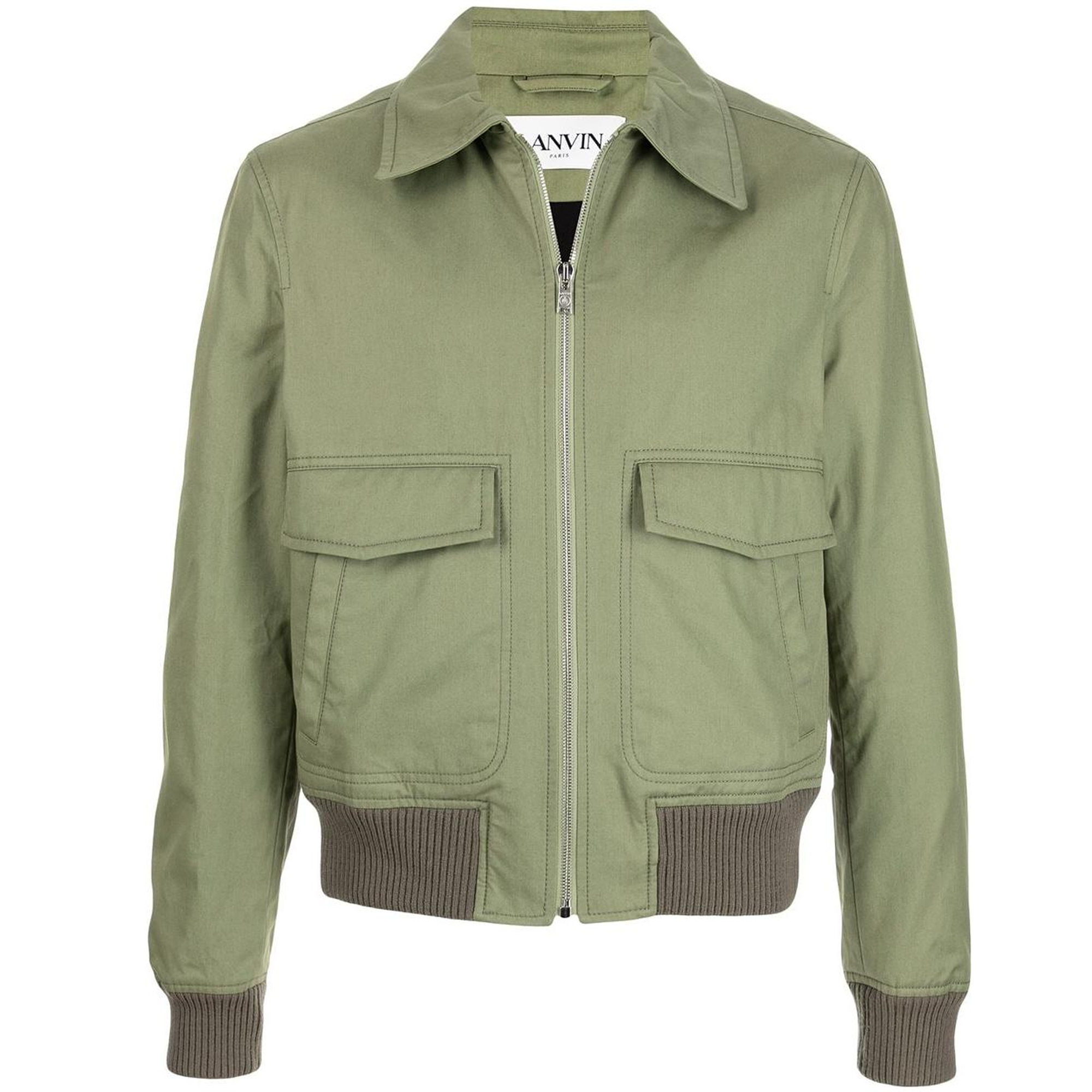 Lanvin Large Pocket Zipper Bomber Jacket Men RM-OU0010-4468-P21