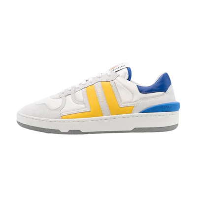 Lanvin Leather Low-Top Lace-Up 'White Blue'