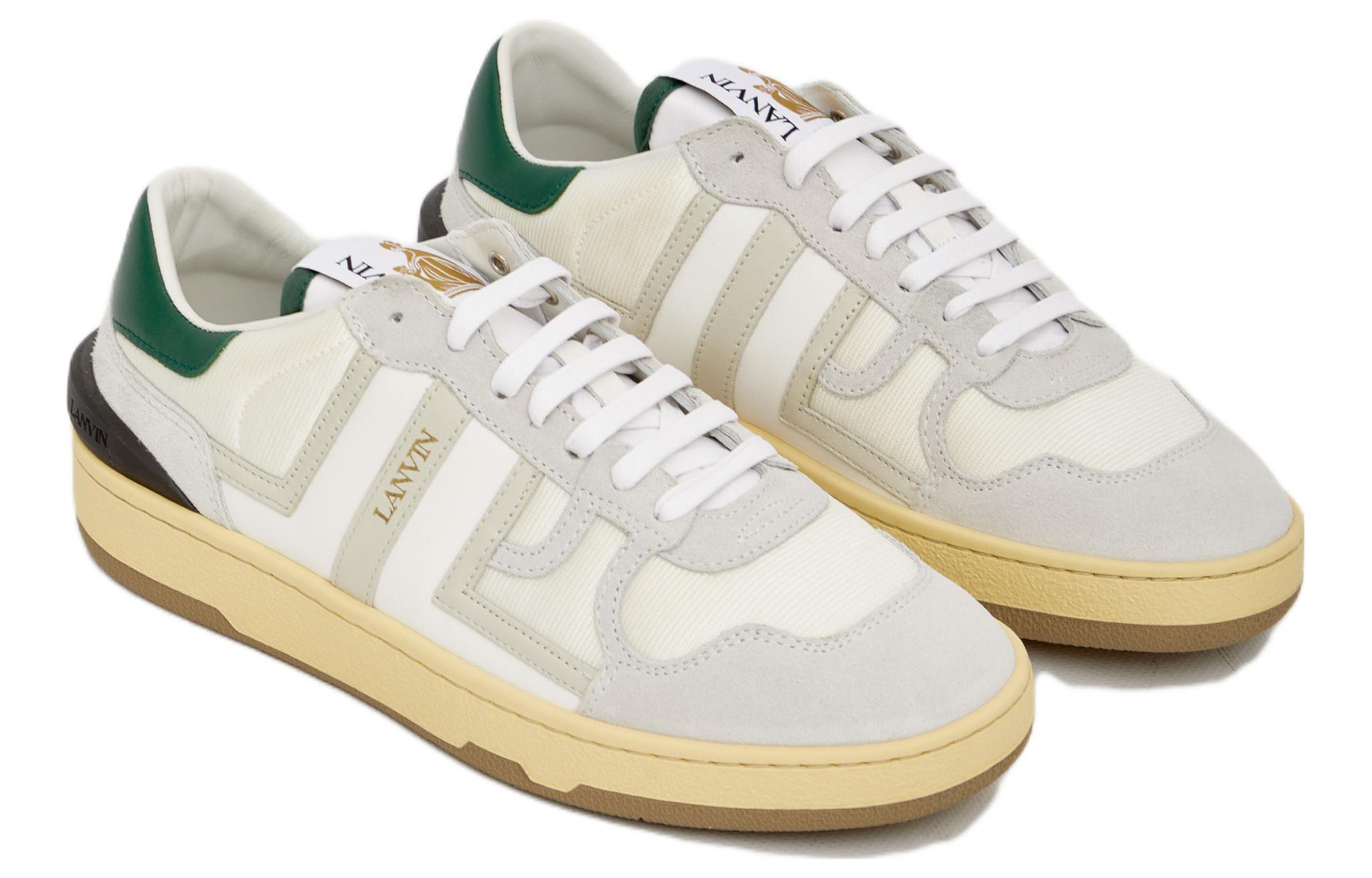 Lanvin Leather Low-Top Lace-Up 'White Fashion' 圖 2