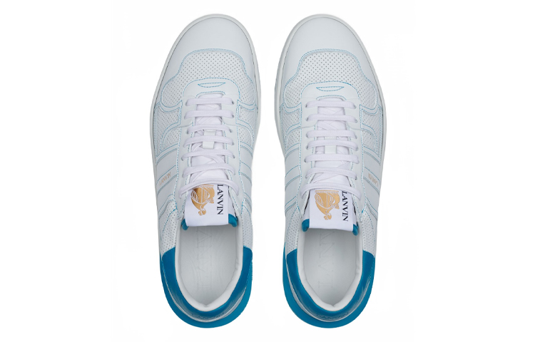 Lanvin Leather Low-Top Sneaker 'White' 圖 4
