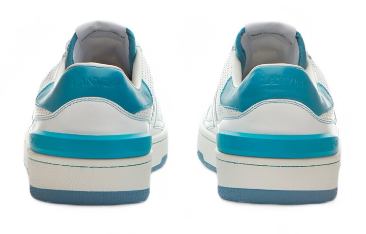 Lanvin Leather Low-Top Sneaker 'White' 圖 5