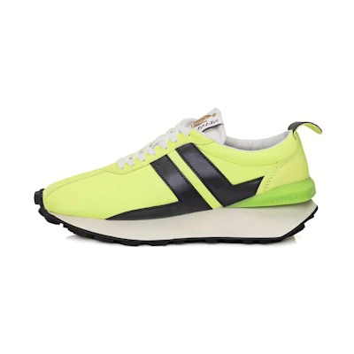 Lanvin Leather Low-Top Sneakers 'Green Lace-Up'