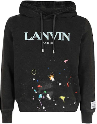 Lanvin Letter Print Hoodie Men’s Black RM-TOG698-JR32-S1 Buy Lanvin Letter Print Hoodie Men’s Black RM-TOG698-JR32-S1
