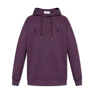 Lanvin Letter Print Hoodie Purple Red RM-HO0009-J210-H23781