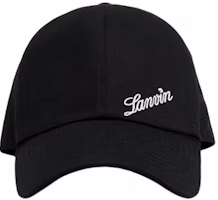 Lanvin Logo Black Cotton Baseball Cap Unisex Couple Style. AW-HA9Q01-CTBR-E24 Lanvin Logo Black Cotton Baseball Cap Unisex Couple Style. AW-HA9Q01-CTBR-E24