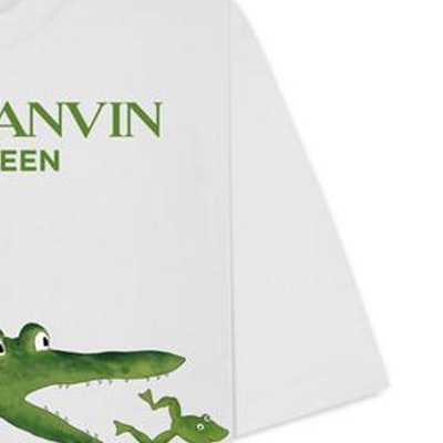 Kaos Pendek Unisex Lanvin Logo Motif Buaya Kaus Santai. RU-TS0028-J052-E21 Purchase Kaos Pendek Unisex Lanvin Logo Motif Buaya Kaus Santai. RU-TS0028-J052-E21