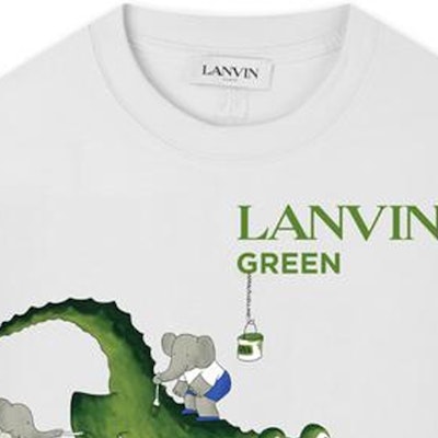 Kaos Pendek Unisex Lanvin Logo Motif Buaya Kaus Santai. RU-TS0028-J052-E21 Details for Kaos Pendek Unisex Lanvin Logo Motif Buaya Kaus Santai. RU-TS0028-J052-E21