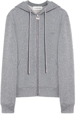 Lanvin Jaket Sweatshirt Zip-Up Logo Print Abu-Abu RM-HO0006-J065-A21121 Lookbook Lanvin Jaket Sweatshirt Zip-Up Logo Print Abu-Abu RM-HO0006-J065-A21121